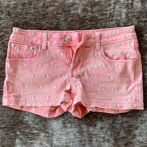 DELiA*s coral palm tree shorts